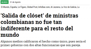 Salida de clóset de ministras colombianas